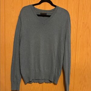 Banana Republic Men's Teal V-Neck Sweater